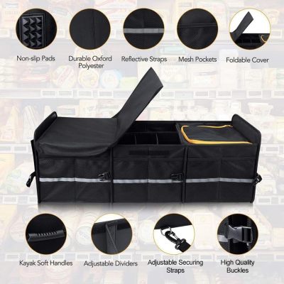 Oxford Cloth Car Backup Storage Box - Durable and Space-Saving Solution