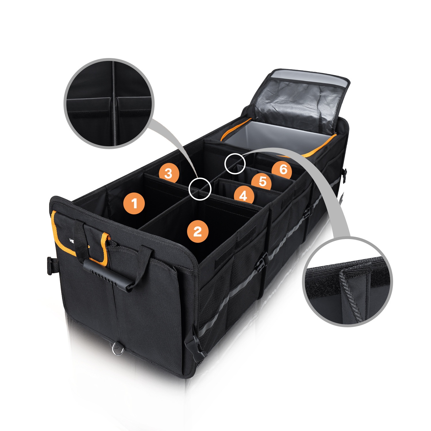 Oxford Cloth Car Backup Storage Box - Durable and Space-Saving Solution - Image 3