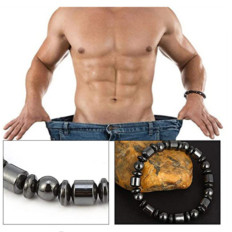 Weight Loss Magnetic Therapy Bracelets for Men & Women - Pentagram Stone Pain Relief Slimming Health Jewelry - Image 4