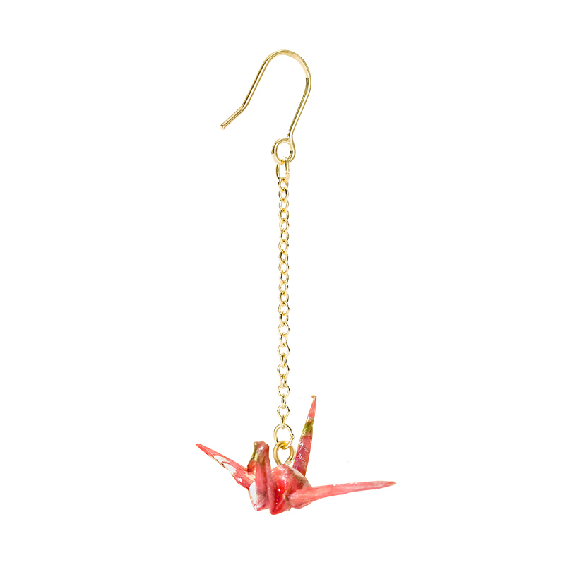 Stylish Female Japanese Red Stud Earrings for a Chic Look - Image 3