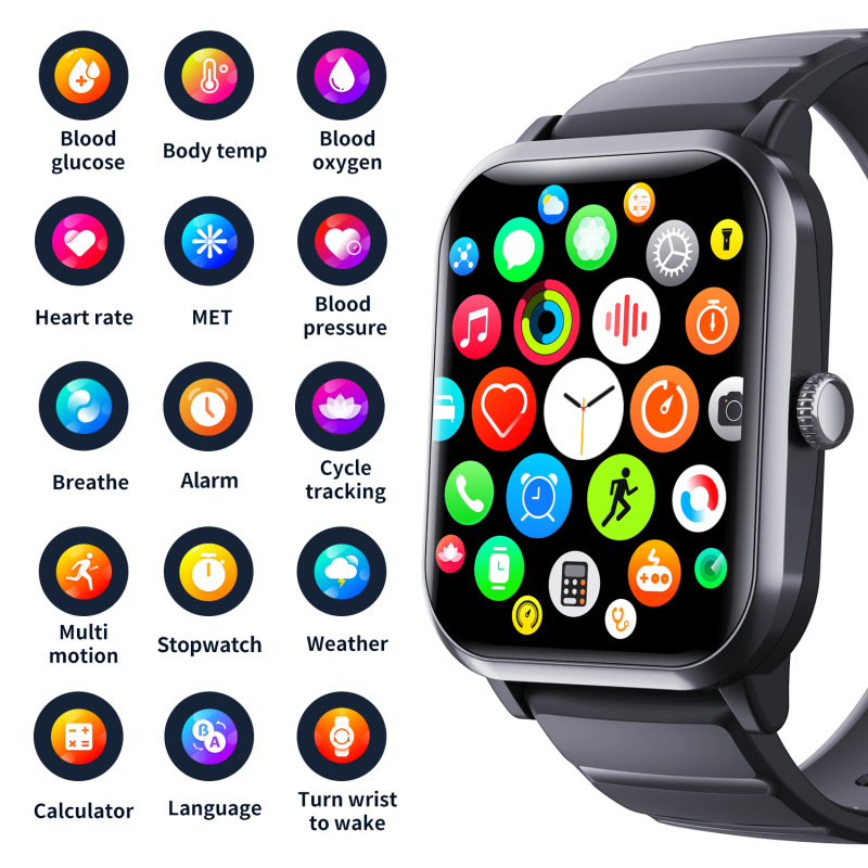 F33 Smart Watch: Non-invasive Blood Sugar Testing Health Sports Bracelet - Image 3