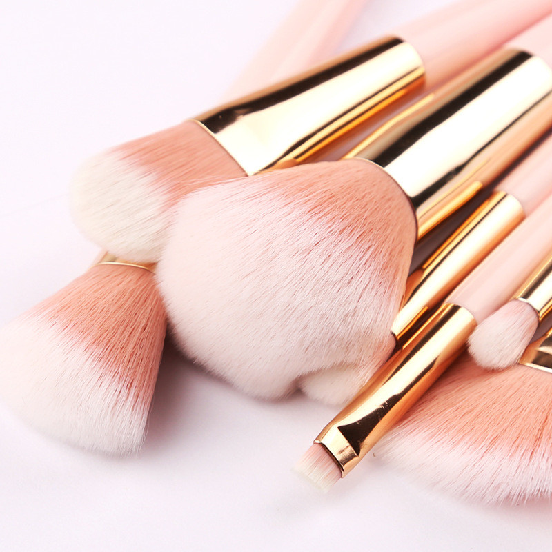 12-Piece Tail Handle Makeup Brush Set for Flawless Application - Image 3