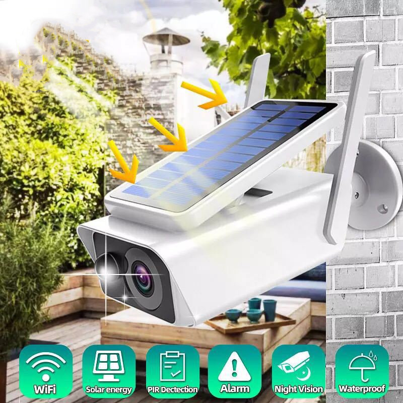 Wireless WiFi Solar-Powered Rechargeable Battery Security Camera