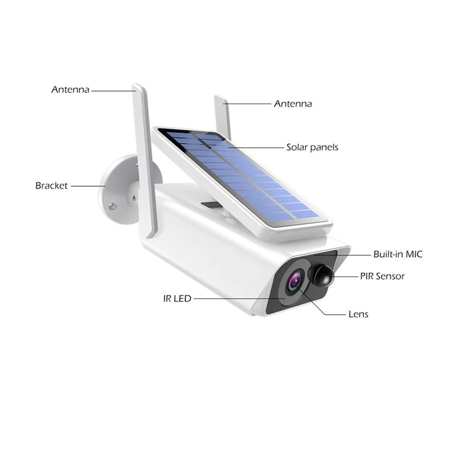 Wireless WiFi Solar-Powered Rechargeable Battery Security Camera - Image 4