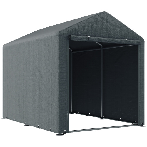 Outsunny 2.2 X 1.6 M Outdoor Storage Tent with Accessories - Dark Grey Color - Image 6