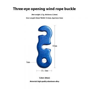 Outdoor Camping Aluminum Alloy Umbrella String Clips - Tent Drawstring Accessories for Easy Setup