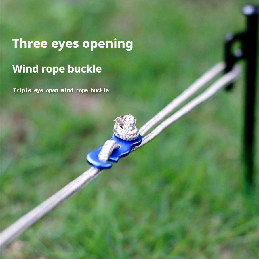 Outdoor Camping Aluminum Alloy Umbrella String Clips - Tent Drawstring Accessories for Easy Setup - Image 2