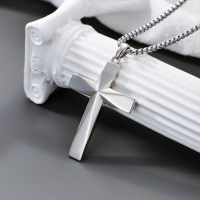 925 Sterling Silver Cross Pendant Necklace Featuring Christian Bible Verse - Image 3