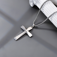 925 Sterling Silver Cross Pendant Necklace Featuring Christian Bible Verse - Image 4