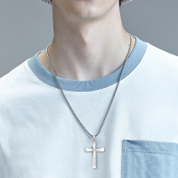 925 Sterling Silver Cross Pendant Necklace Featuring Christian Bible Verse - Image 5