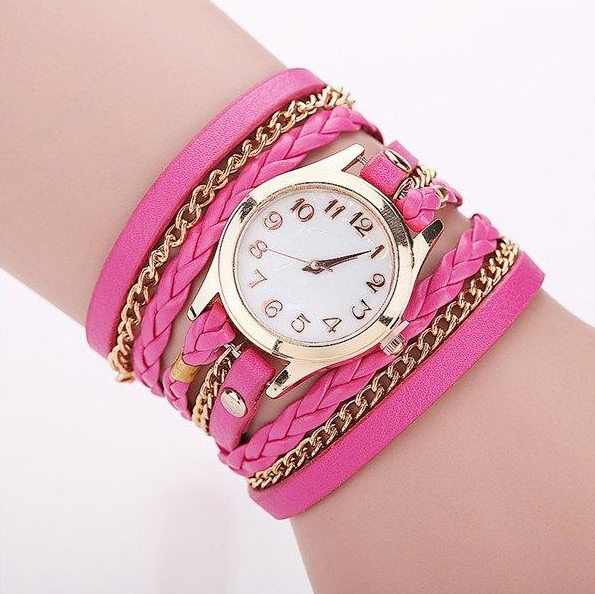 Stylish PU Leather Winding Bracelet Watch - Unique Rope Table Design - Image 23