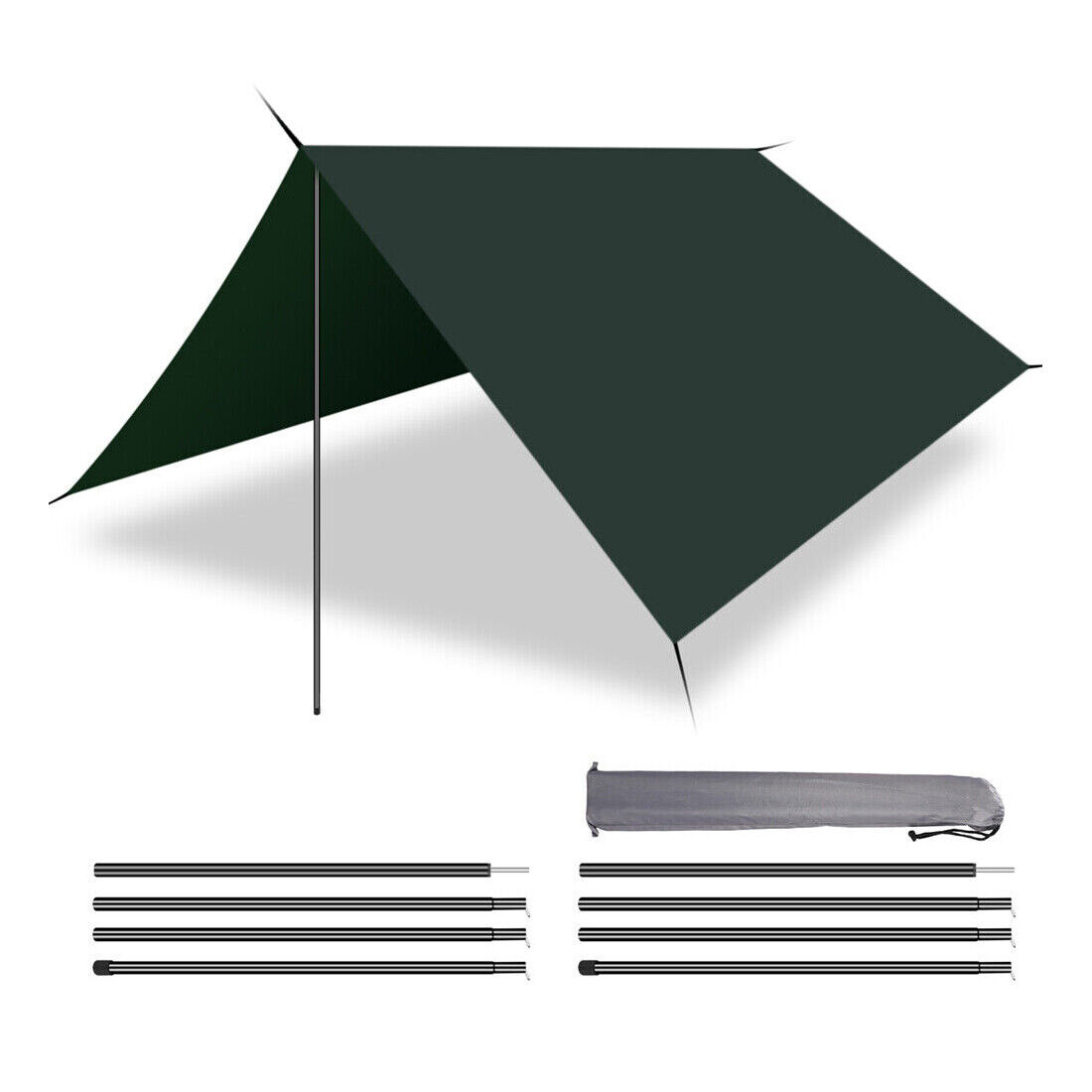 Universal 2x200cm Adjustable Steel Tent Poles for Telescopic Canopy Tarp - Image 7