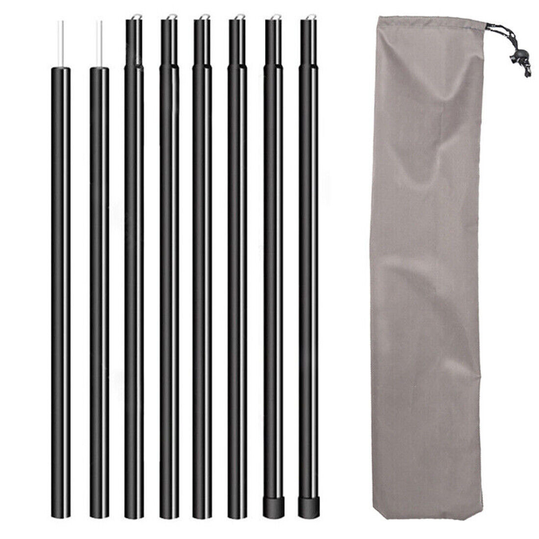 Universal 2x200cm Adjustable Steel Tent Poles for Telescopic Canopy Tarp - Image 14