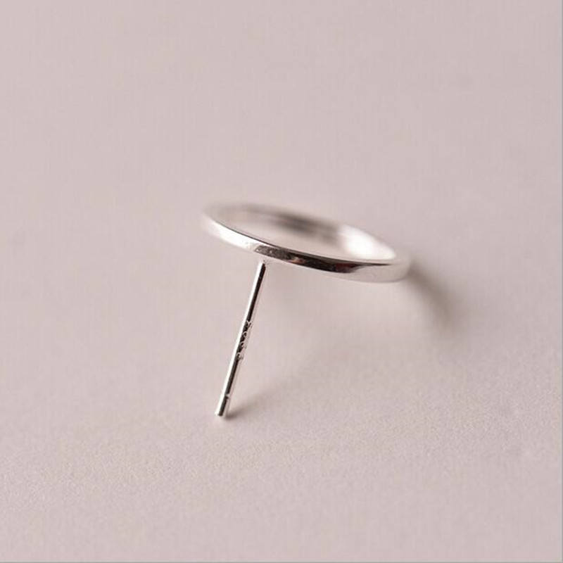 Elegant Simple Hollow S925 Sterling Silver Stud Earrings for Fashion Lovers - Image 12