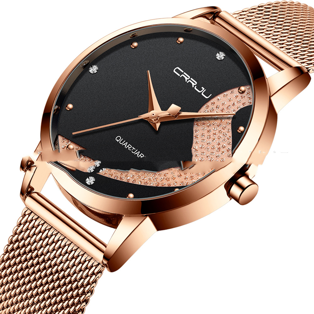 Stylish Couple Mesh Belt Genuine Watch - Simple Personality Design - Image 4