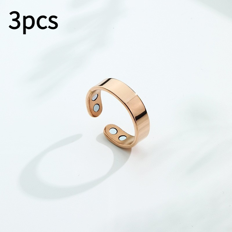 Anti Snoring Ring - Sleep Better with Acupressure Treatment & Magnetic Therapy Finger Ring for Snore Relief - Health Care Jewelry - Image 3