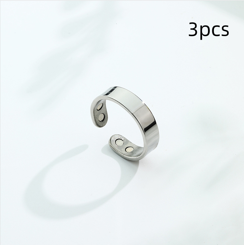 Anti Snoring Ring - Sleep Better with Acupressure Treatment & Magnetic Therapy Finger Ring for Snore Relief - Health Care Jewelry - Image 5