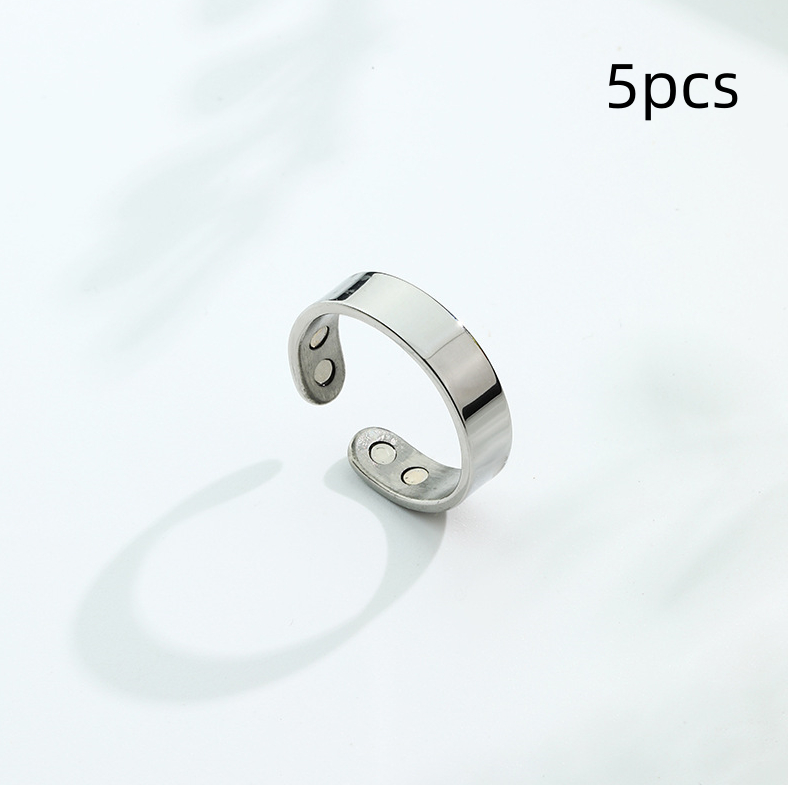 Anti Snoring Ring - Sleep Better with Acupressure Treatment & Magnetic Therapy Finger Ring for Snore Relief - Health Care Jewelry - Image 6