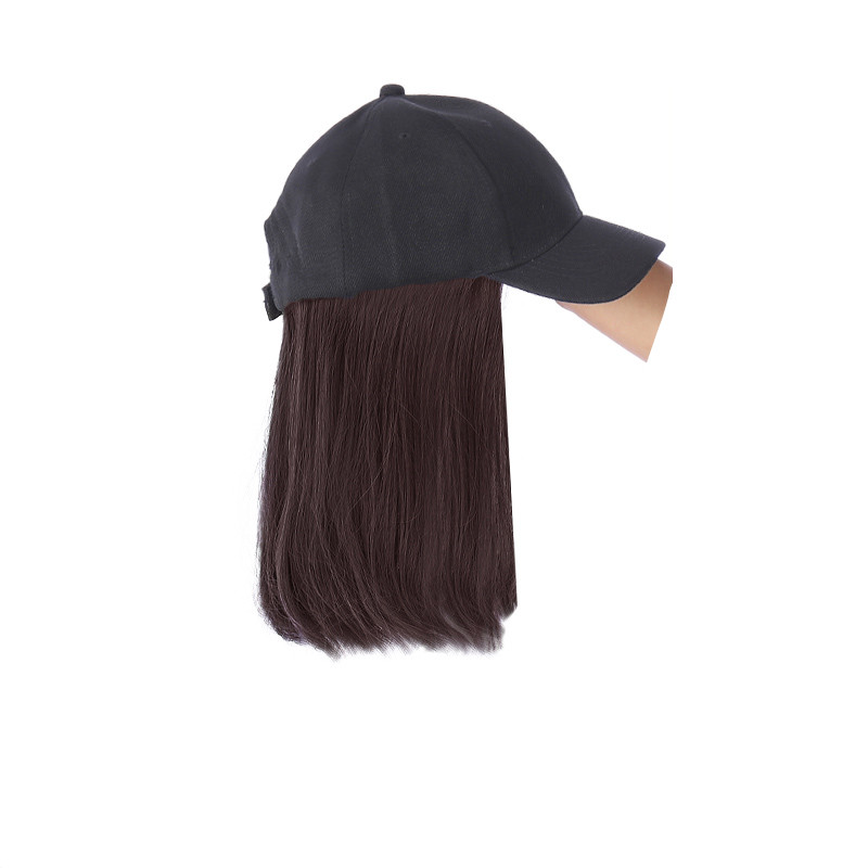All-in-One Female Fashion Cap Hat Wig for Effortless Style - Image 2