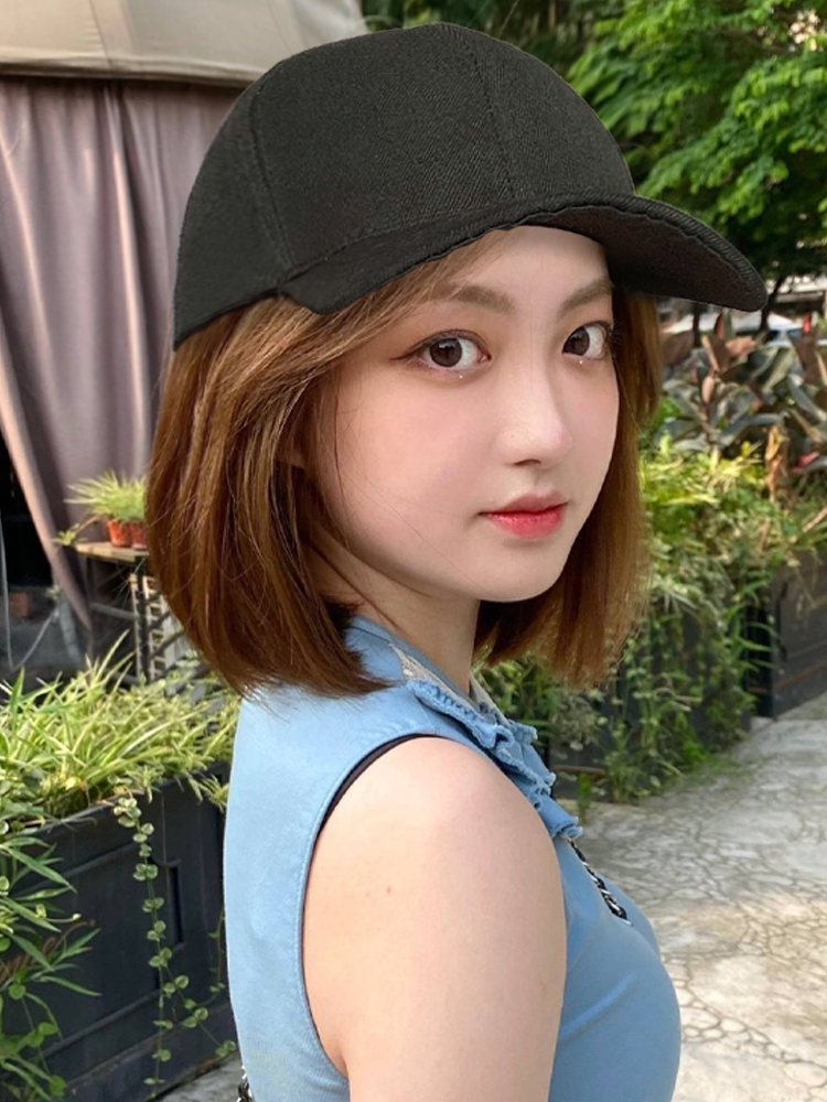 All-in-One Female Fashion Cap Hat Wig for Effortless Style - Image 5
