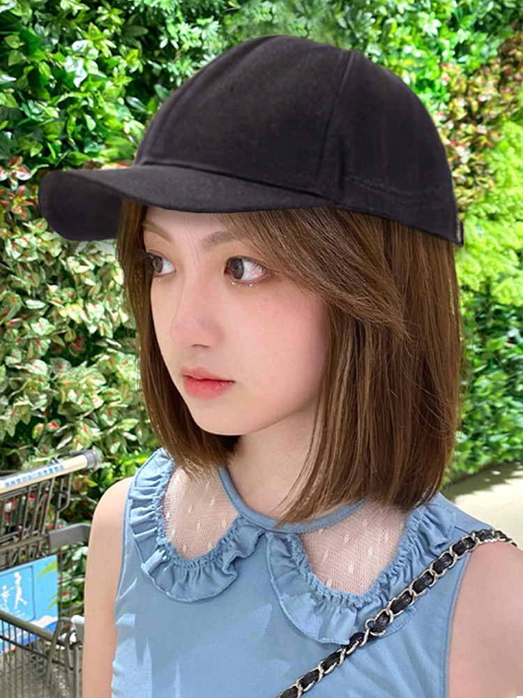 All-in-One Female Fashion Cap Hat Wig for Effortless Style - Image 6