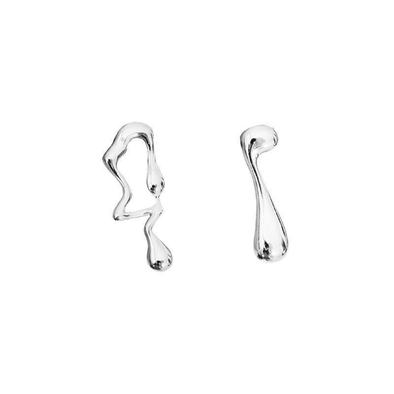 Asymmetric Lava Special Interest Light Luxury Customizable Earrings - Image 4