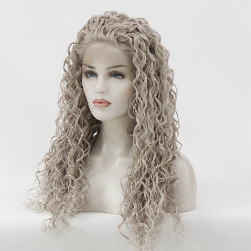 Women's Chemical Fiber Lace Front Wig for Stylish Head Covering - Image 5