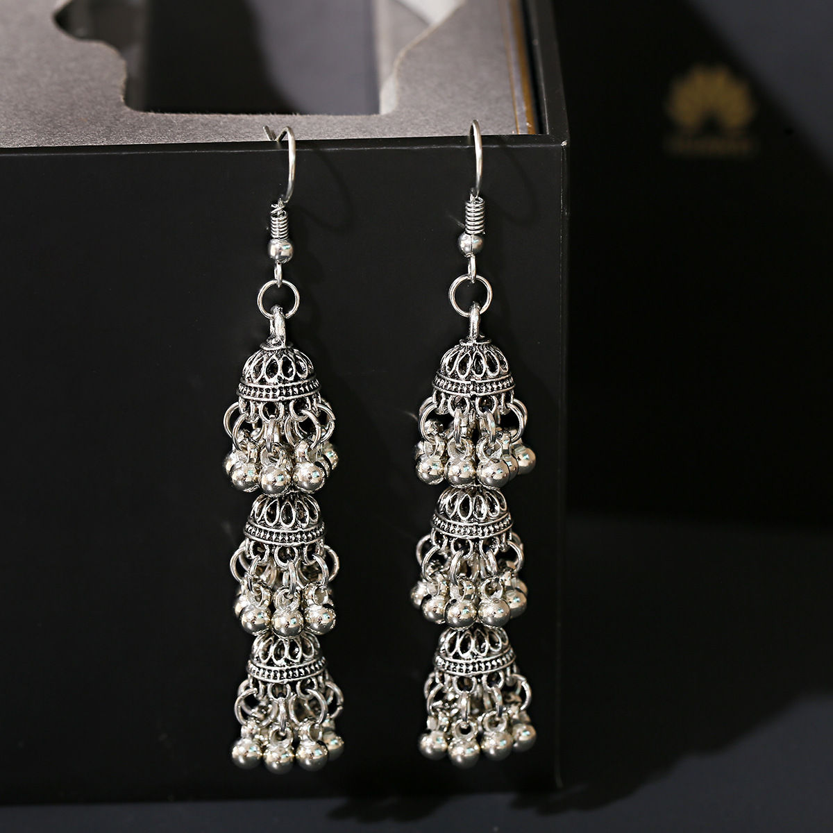 Chic Retro Bell Tassel Multi-layer Earrings in Indonesian Ethnic Style - Image 6