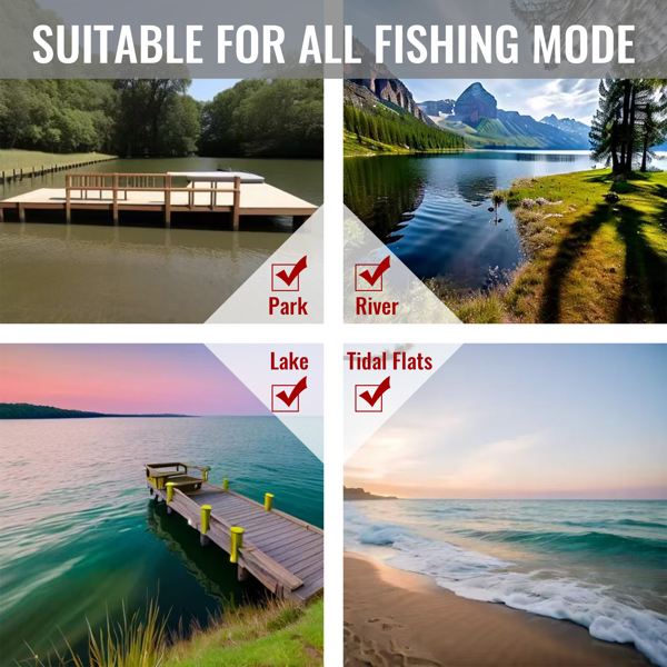 Portable Camping Lounge Chair, Folding Recliner with Adjustable Backrest for Indoor and Outdoor Use - Ideal for Camping, Beach, Hiking, and Fishing - Image 8