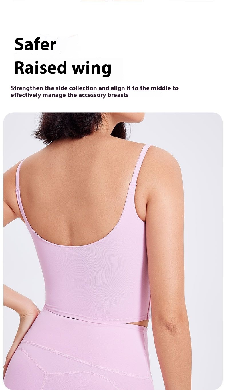 Women's Sports Yoga Bra Vest with Fixed Chest Pads for Ultimate Comfort - Image 17