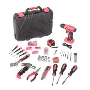 146pcs 8V Electric Drill Tool Set in Durable Plastic Box - Complete Kit