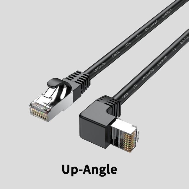 Cat6 Ethernet Cable RJ45 Right Angle UTP Network Patch Cable for Fast Connectivity - Image 8