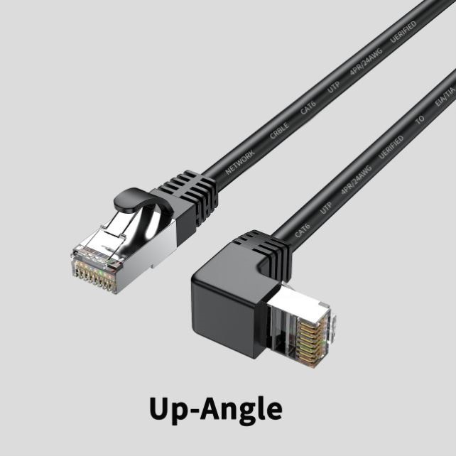 Cat6 Ethernet Cable RJ45 Right Angle UTP Network Patch Cable for Fast Connectivity - Image 9