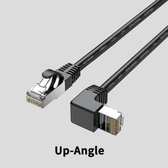 Cat6 Ethernet Cable RJ45 Right Angle UTP Network Patch Cable for Fast Connectivity - Image 14