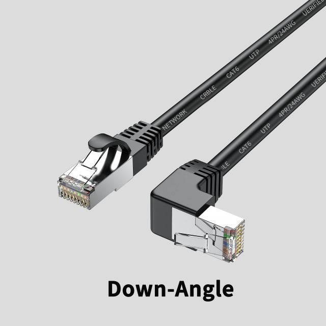 Cat6 Ethernet Cable RJ45 Right Angle UTP Network Patch Cable for Fast Connectivity - Image 18