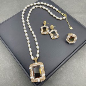 European American and French Style Elegant Photosensitive Stone Jewelry