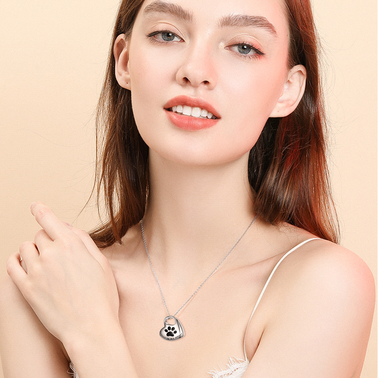 Sterling Silver Pet Paw Urn Necklace - Elegant Cremation Jewelry for Ashes - Image 4