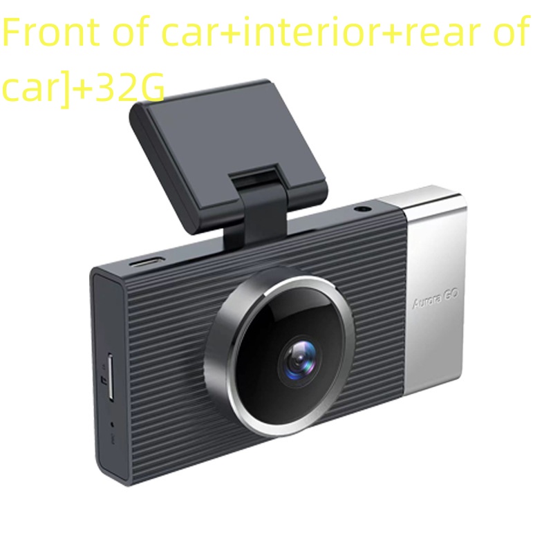 WIFI Dash Cam with Three Lenses, Mobile App Connectivity, Night Vision, and Wide Angle