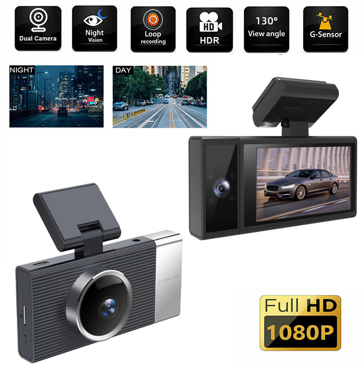 WIFI Dash Cam with Three Lenses, Mobile App Connectivity, Night Vision, and Wide Angle - Image 24