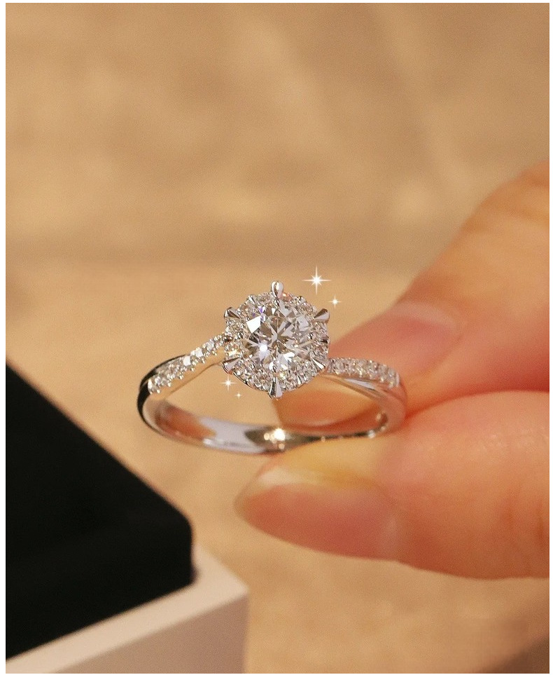 Elegant Women's Woven Moissanite Ring in Sterling Silver - Perfect Gift - Image 9