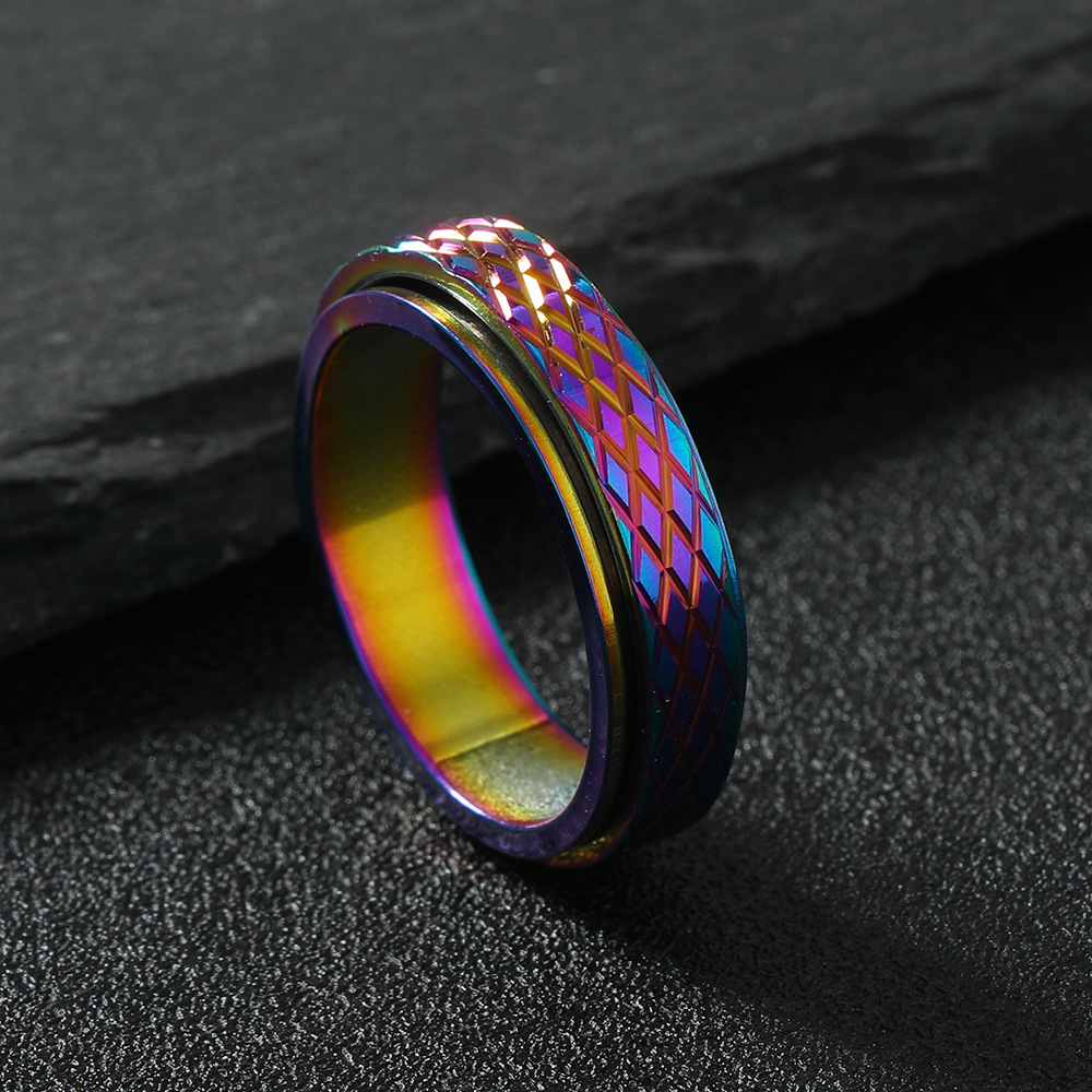 Stylish Stainless Steel Flower Mesh Ring - Elegant Ornament Piece - Image 3