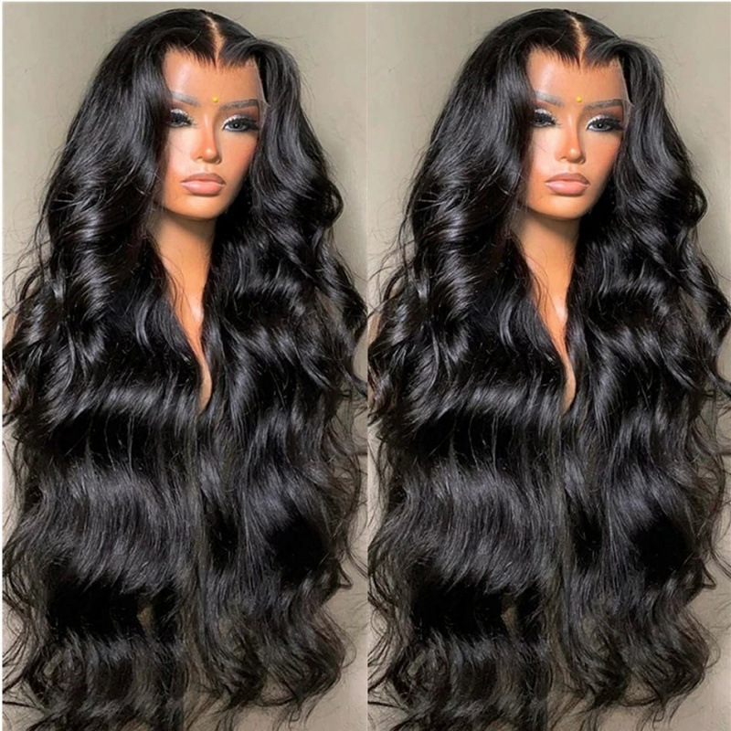 Long Black Curly Hair Former Lace Wig for Women - Elegant and Stylish - Image 6