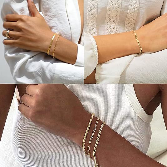 Stylish Women's Minimalist Fashion Bracelet Set for a Chic Look - Image 19