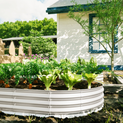 8x4x1ft Galvanized Raised Garden Bed Kit - Heavy Duty, Rust-Resistant Planter for Vegetables, Flowers & Herbs, Easy Assembly for Outdoor Use - Image 3