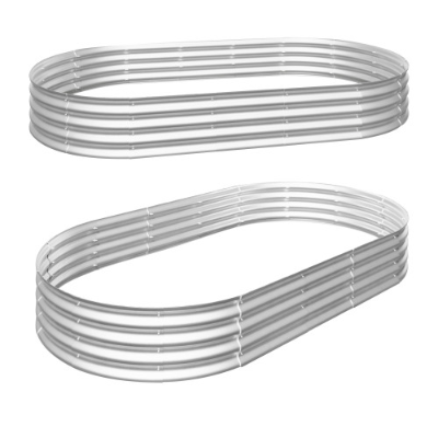 8x4x1ft Galvanized Raised Garden Bed Kit - Heavy Duty, Rust-Resistant Planter for Vegetables, Flowers & Herbs, Easy Assembly for Outdoor Use - Image 7