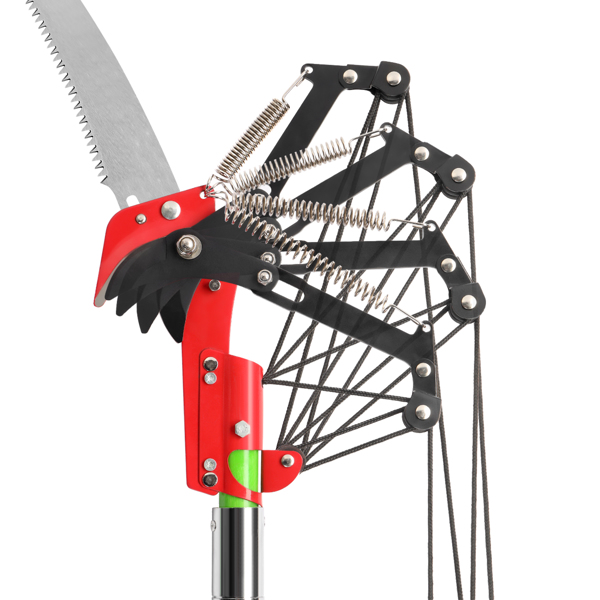 26ft Green Manual Pole Saw with Spiral Splicing & Portable Bag - Tree Trimmer - Image 13