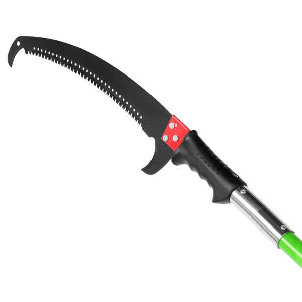 26ft Green Manual Pole Saw with Spiral Splicing & Portable Bag - Tree Trimmer - Image 30