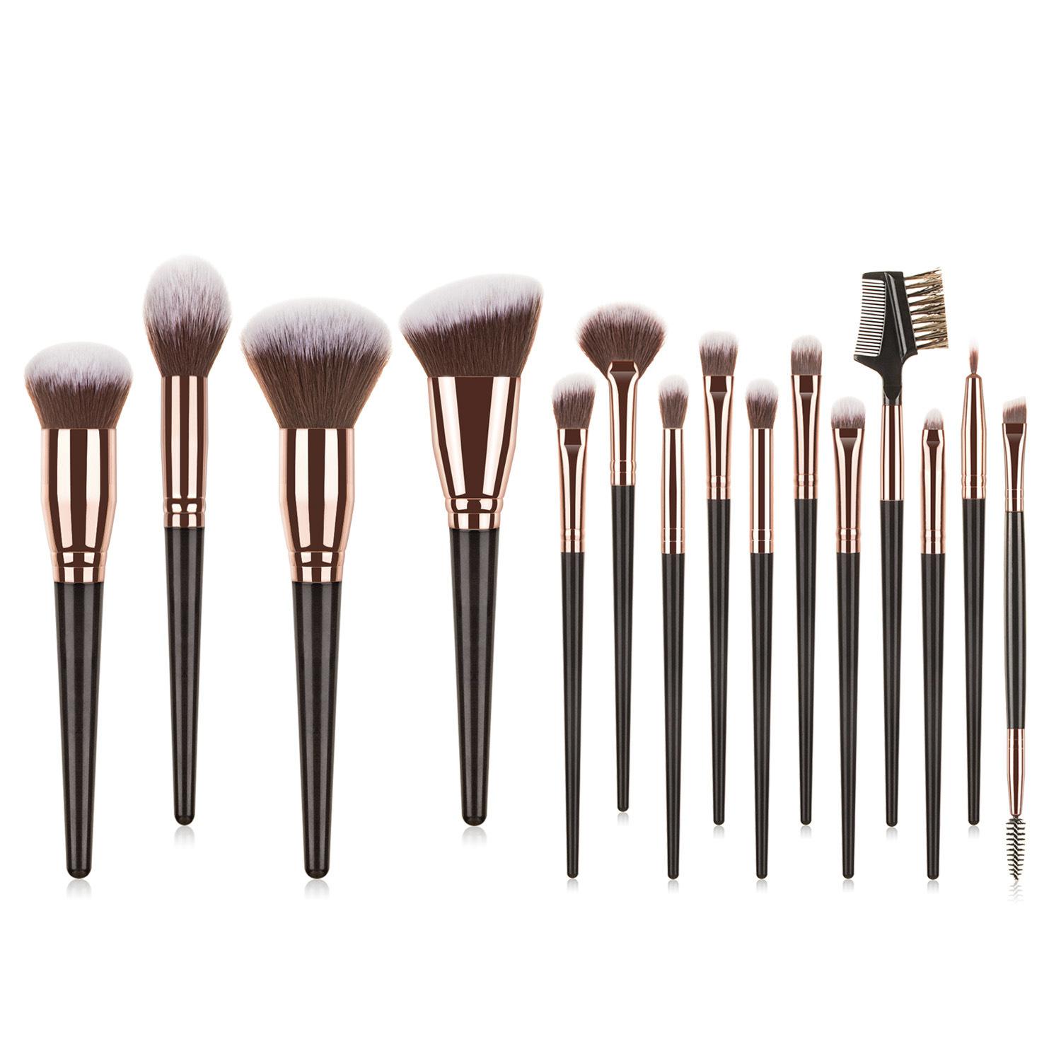15-Piece Beauty Tools Makeup Brush Set - Eye Shadow Brushes Included - Image 4