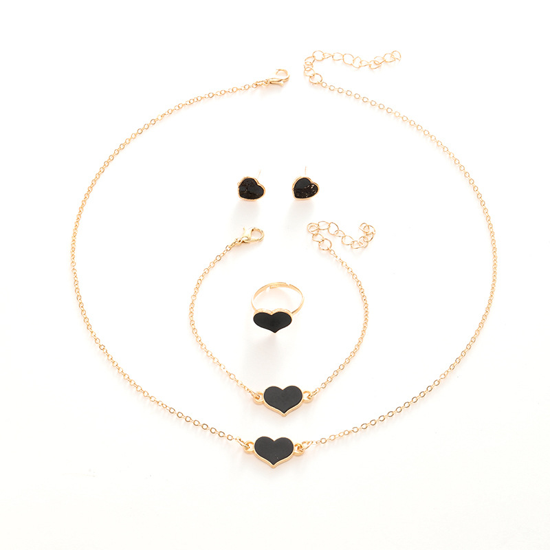 Elegant Simple Love Jewelry Women's Heart Necklace Set - Perfect Gift for Her at Fashion Parties - Image 6