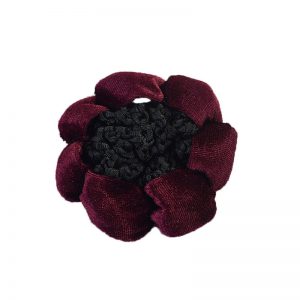 Solid Color Performance Dance Velvet Headband with Convenient Hair Mesh Bag
